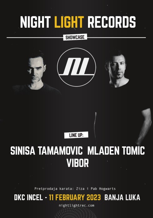Night Light Records Showcase with Sinisa Tamamovic, Mladen Tomic and Vibor at Dkc Incel, Banja Luka