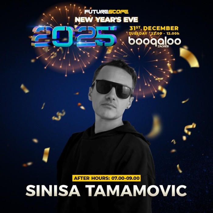Sinisa Tamamovic Live DJ set @ Boogaloo, Zagreb, Croatia, NYE 2025